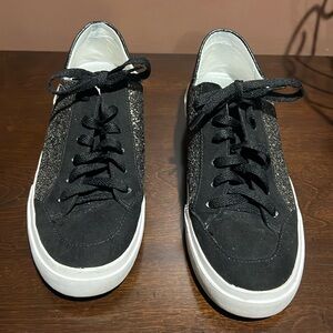 Women’s Dolce Vita Black Glitter Sneakers